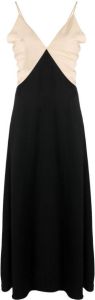 TOTEME Maxi-jurk met V-hals Zwart