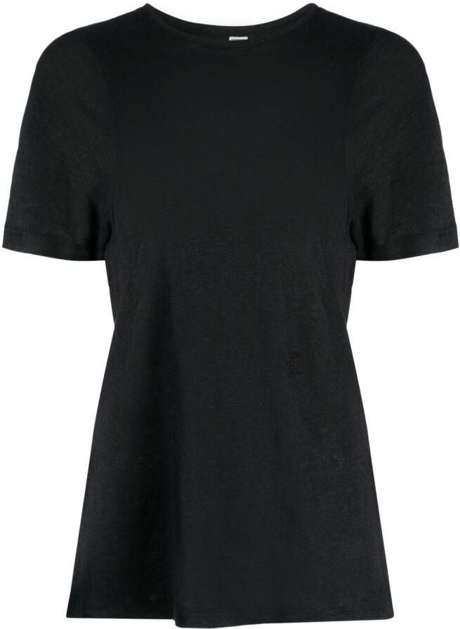 TOTEME T-shirt met ronde hals Zwart