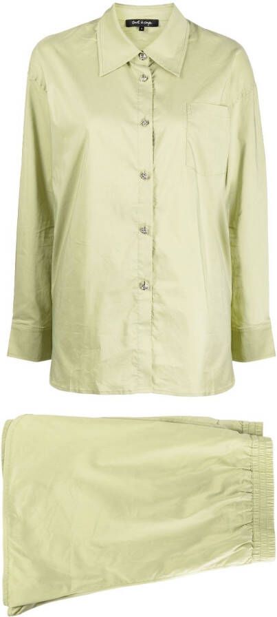 Tout a coup Blouse van katoenmix Groen