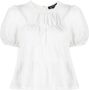 Tout a coup Blouse met korte mouwen Wit - Thumbnail 1
