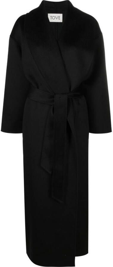 TOVE Jas met ceintuur Zwart