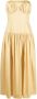 TOVE Strapless jurk Geel - Thumbnail 1
