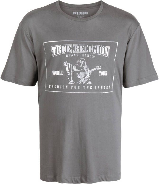 True Religion T-shirt met print Grijs