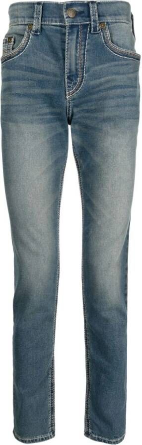 True Religion Slim-fit jeans Blauw