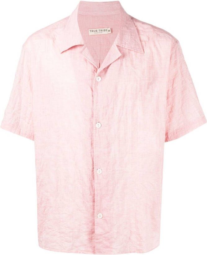 TRUE TRIBE Katoenen overhemd Roze