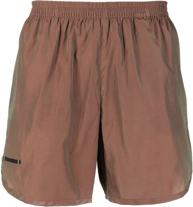 TRUE TRIBE Shorts met elastische tailleband Bruin