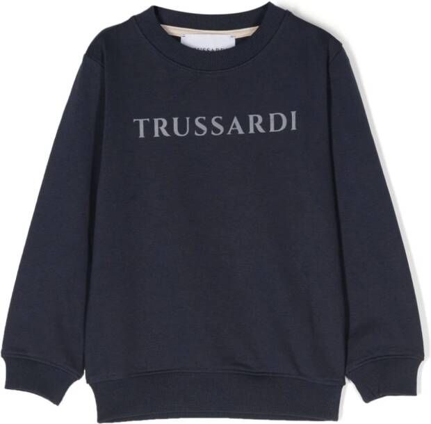 TRUSSARDI JUNIOR Sweater met logoprint Blauw