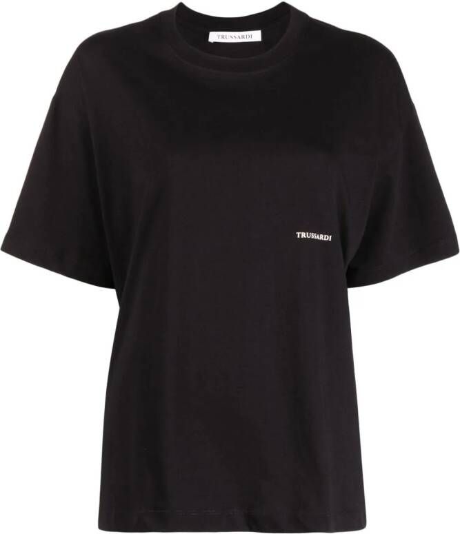 Trussardi Oversized T-shirt Zwart