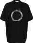 Trussardi T-shirt met print Zwart - Thumbnail 1