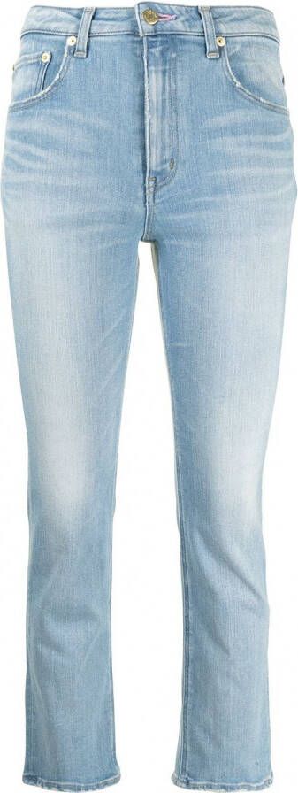Tu es mon Tresor Cropped jeans Blauw