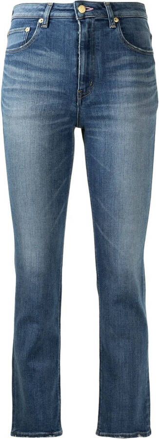 Tu es mon Tresor Cropped jeans Blauw