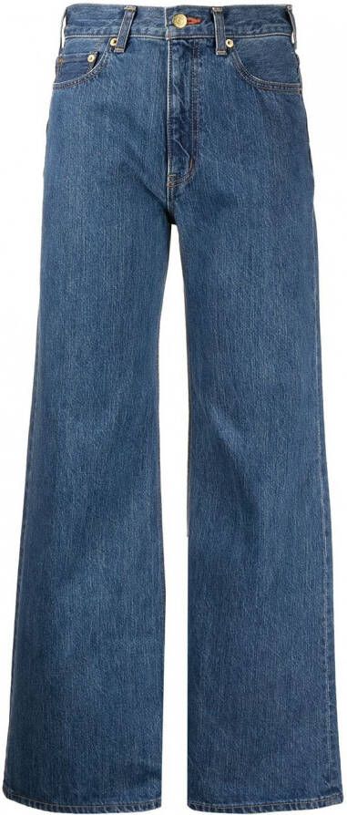 Tu es mon Tresor Flared jeans Blauw