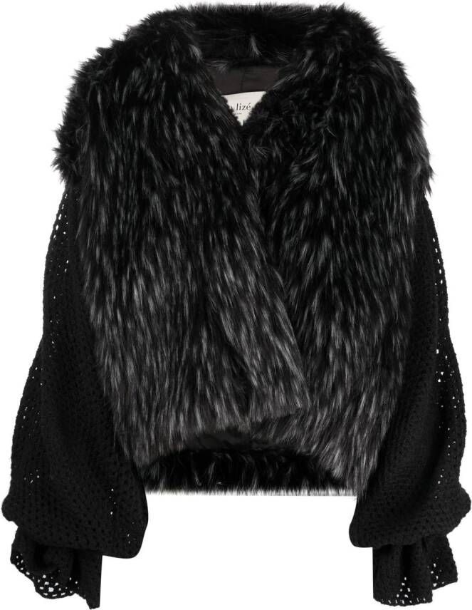 Tu lizé Oversized jas Zwart