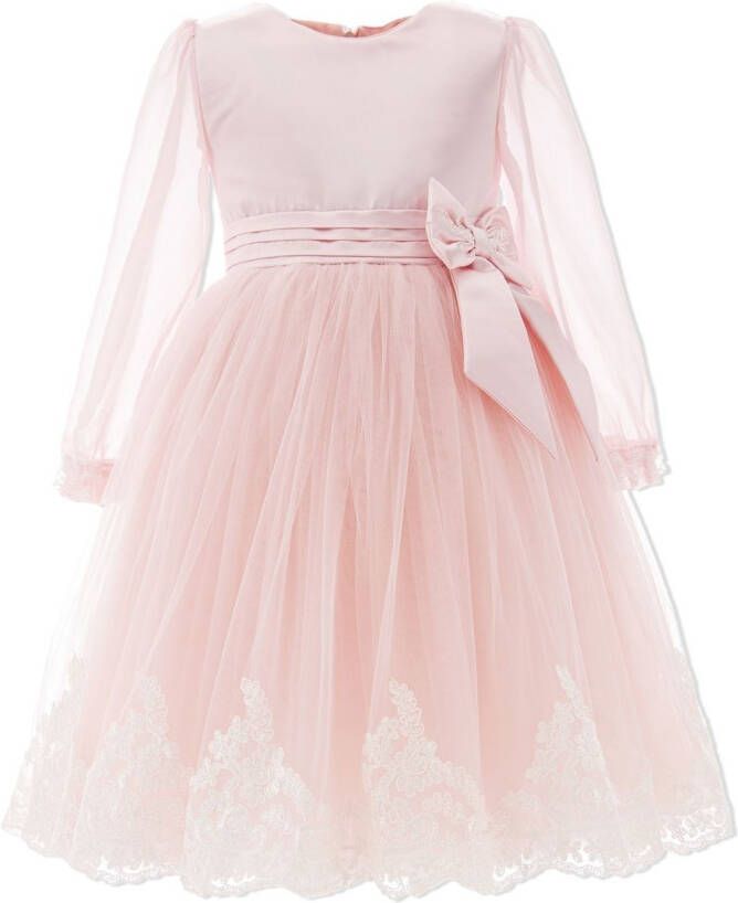 Tulleen Jurk met strikdetail Roze