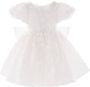 Tulleen Jurk met bloe patch Wit - Thumbnail 1