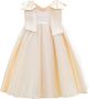 Tulleen Palermo jurk met strikdetail Beige - Thumbnail 1