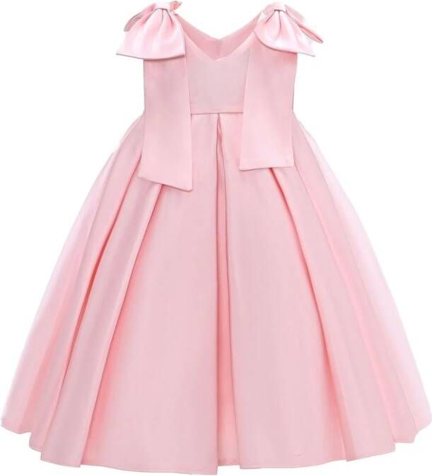 Tulleen Palermo jurk met strikdetail Roze