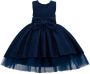 Tulleen Sarita jurk met strikdetail Blauw - Thumbnail 1