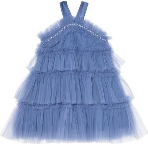 Tutu Du Monde Bebé Bon jurk met tulen vlak Blauw