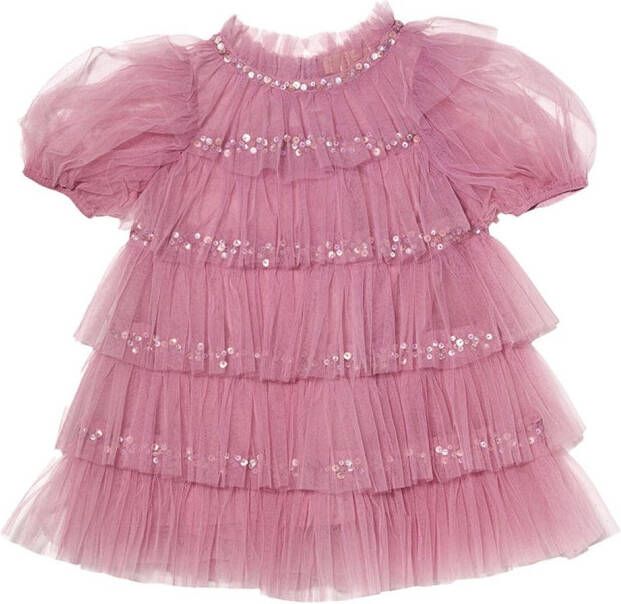 Tutu Du Monde Bebé Love Parade jurk met tulen vlak Roze