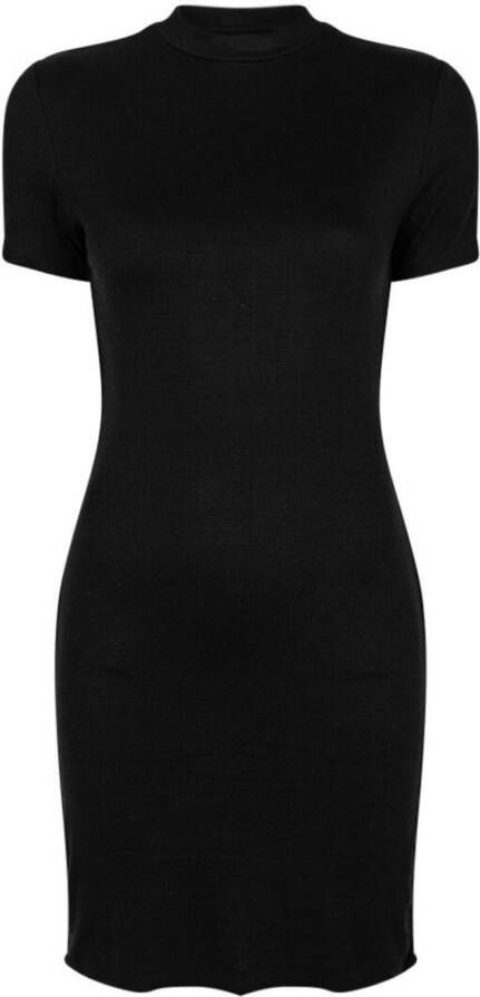Twenty Montreal Geribbelde mini-jurk Zwart
