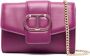 TWINSET Amie crossbodytas met logoplakkaat Paars - Thumbnail 1