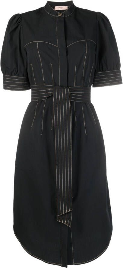 TWINSET Blousejurk met ceintuur Zwart