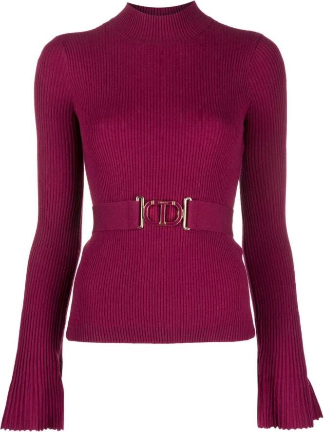 TWINSET Trui met ceintuur Roze
