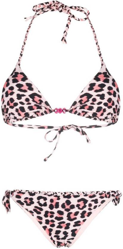 TWINSET Bikini met luipaardprint Roze