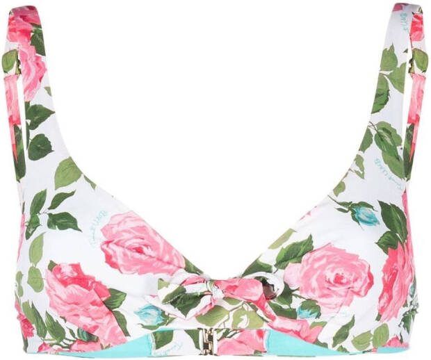 TWINSET Bikinitop met bloemenprint Beige