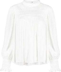 TWINSET Blouse met ruche afwerking Wit