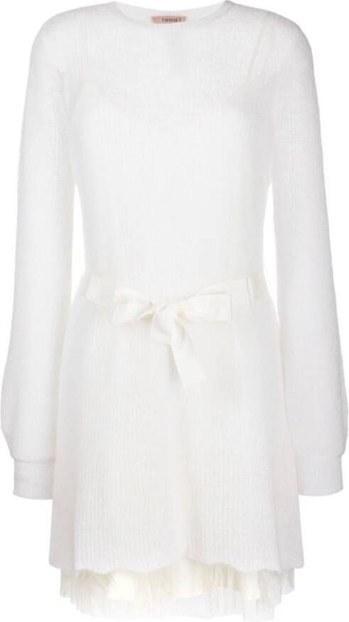 TWINSET Jurk met strikdetail Wit