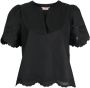 TWINSET Broderie anglaise blouse Zwart - Thumbnail 1