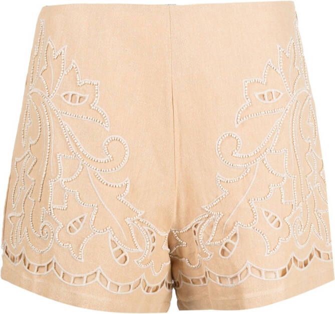 TWINSET Broderie anglaise shorts Beige