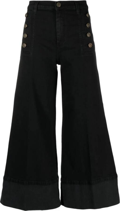 TWINSET Cropped jeans Zwart