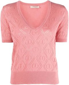 TWINSET T-shirt met korte mouwen Roze