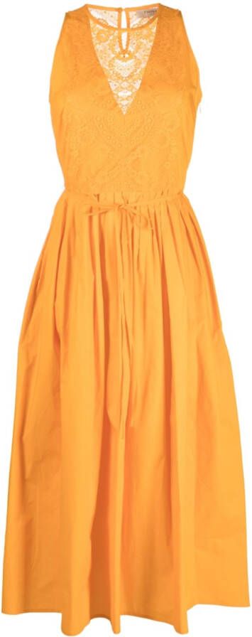 TWINSET Flared jurk Oranje