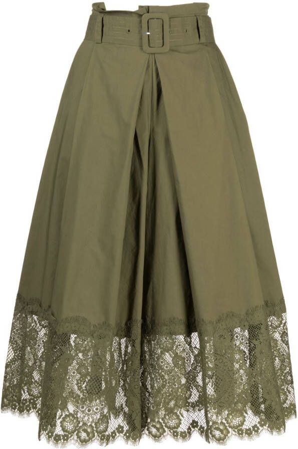 TWINSET Cropped broek Groen