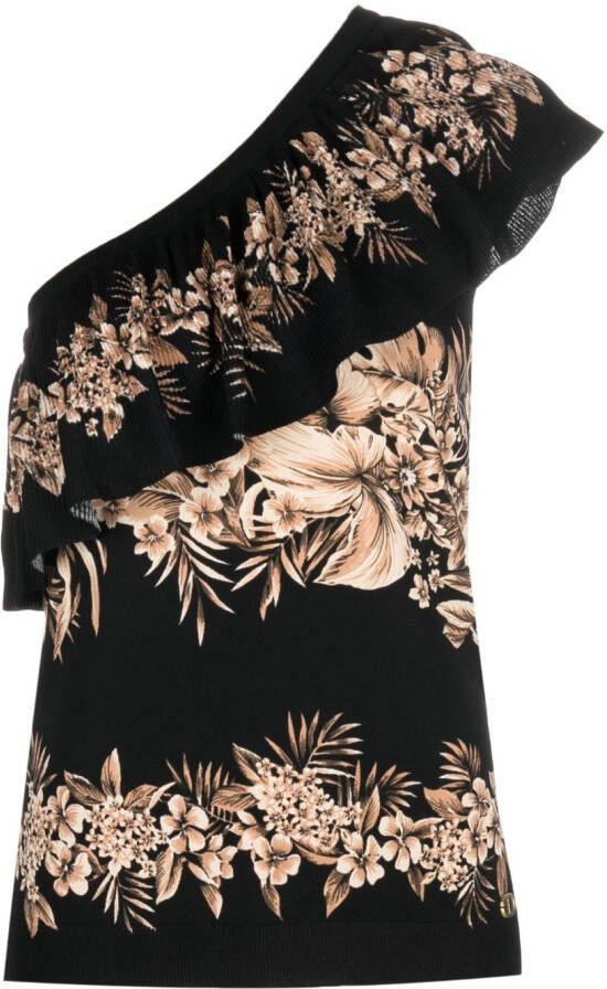 TWINSET Top met bloemenprint Zwart