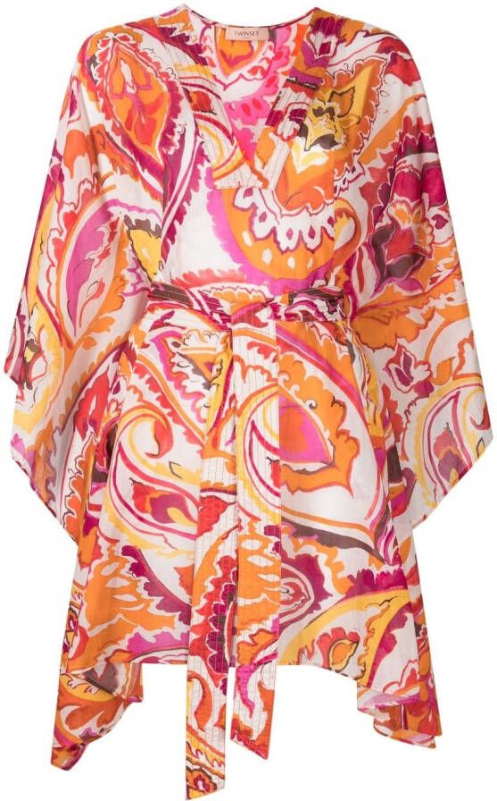 TWINSET Jurk met bloemenprint Roze