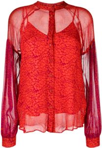 TWINSET Button-down blouse Rood