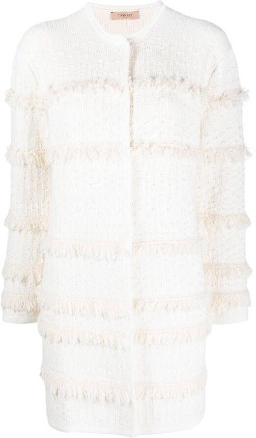 TWINSET Vestjas met lange mouwen Beige