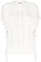 TWINSET Top met franje detail Wit - Thumbnail 1