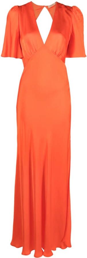 TWINSET Jurk met gesmockt vlak Oranje