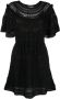 TWINSET Gehaakte mini-jurk Zwart - Thumbnail 1