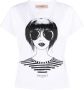 TWINSET T-shirt met grafische print Wit - Thumbnail 1