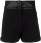 TWINSET High waist shorts Zwart - Thumbnail 1