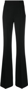 TWINSET high-waisted flared trousers Zwart