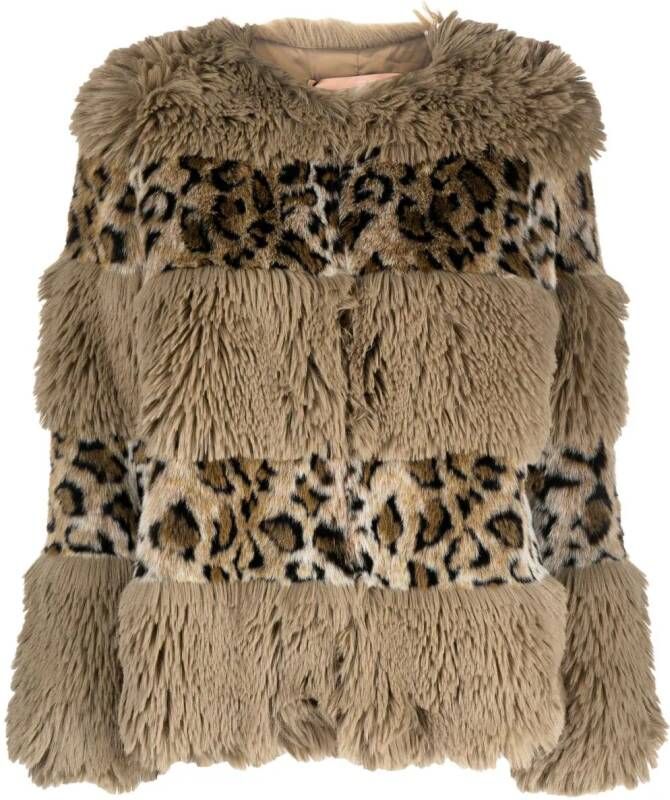 TWINSET Jack van imitatiebont Beige