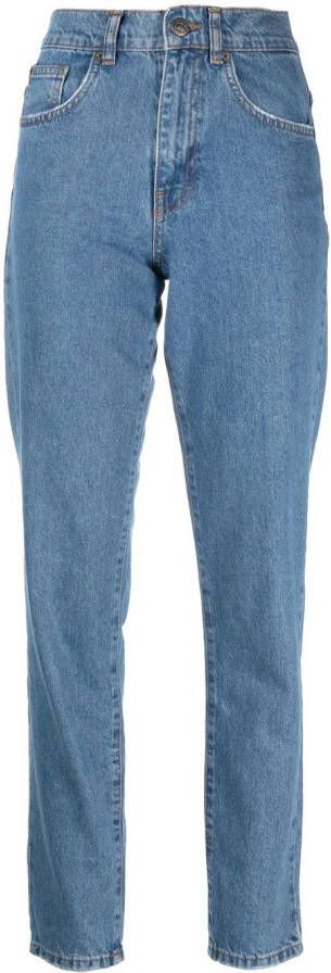 TWINSET Jeans met toelopende pijpen Blauw